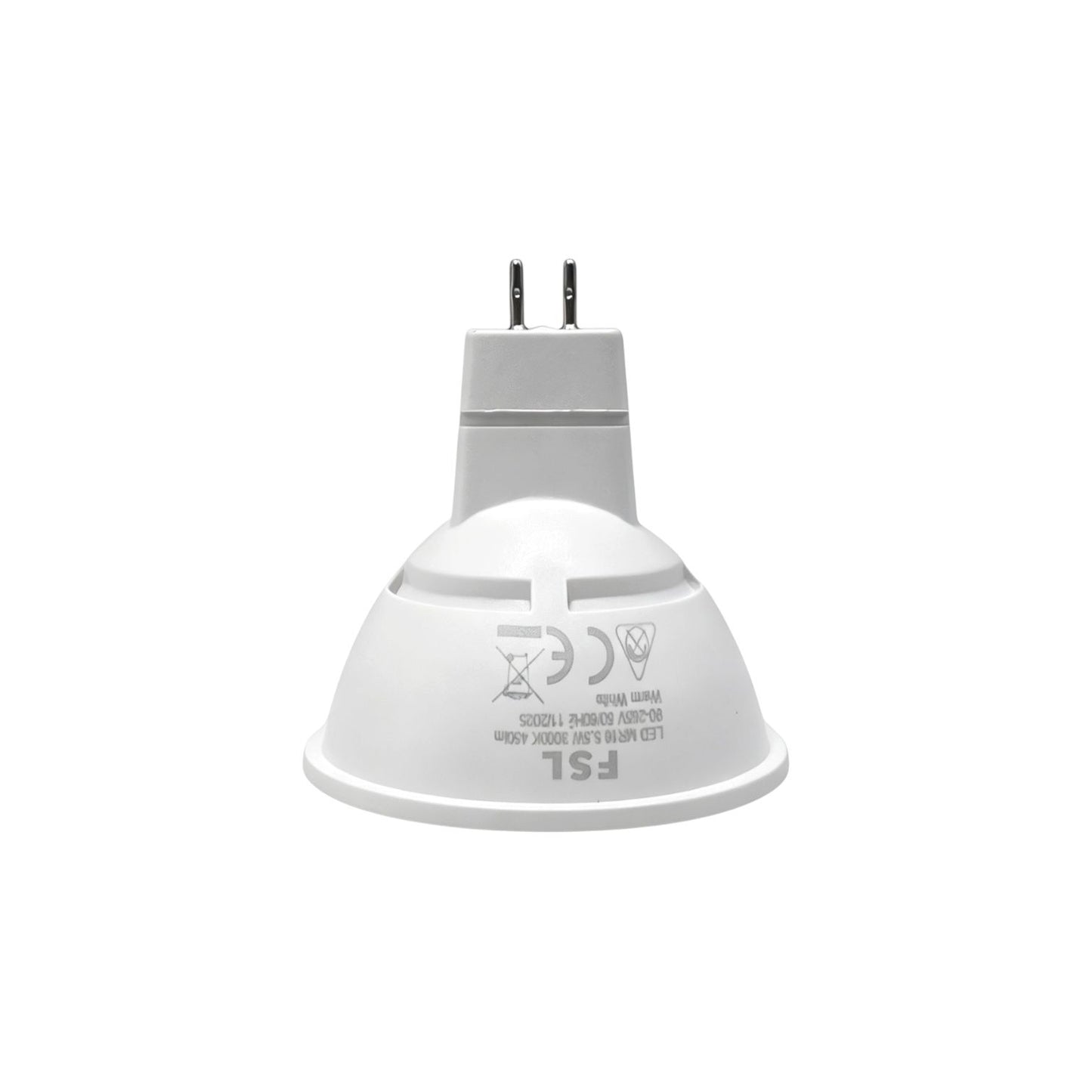 Ampolleta Mr16 En 12 V De 5w Blanco- Luz Cálida Fsl