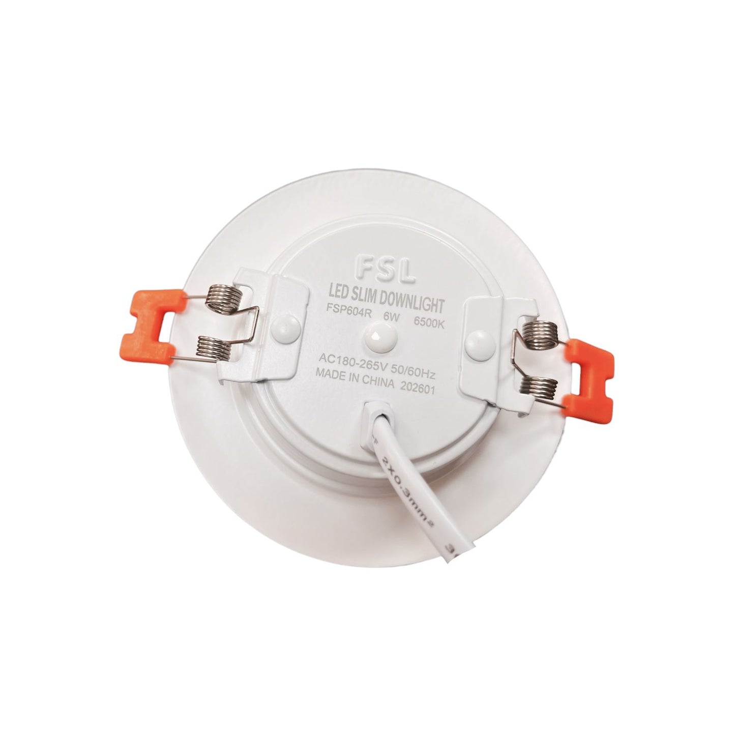 Panel LED Embutido FSL 6W 6500K Luz Fría Directa Ø9cm