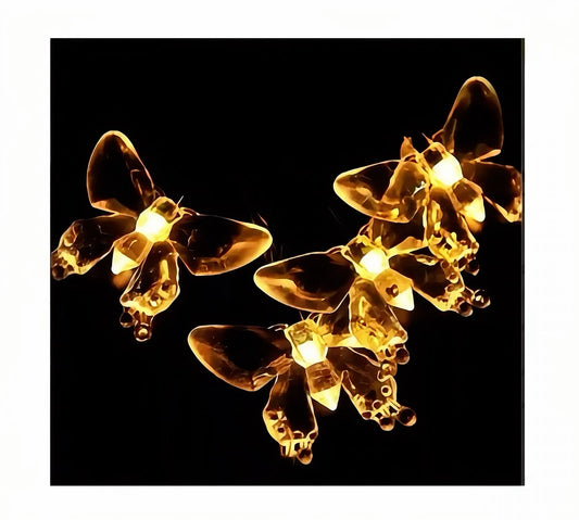 Guirnalda Solar Decorativa 5 Metros 50 LEDs Mariposa FSL – Iluminación Exterior IP65