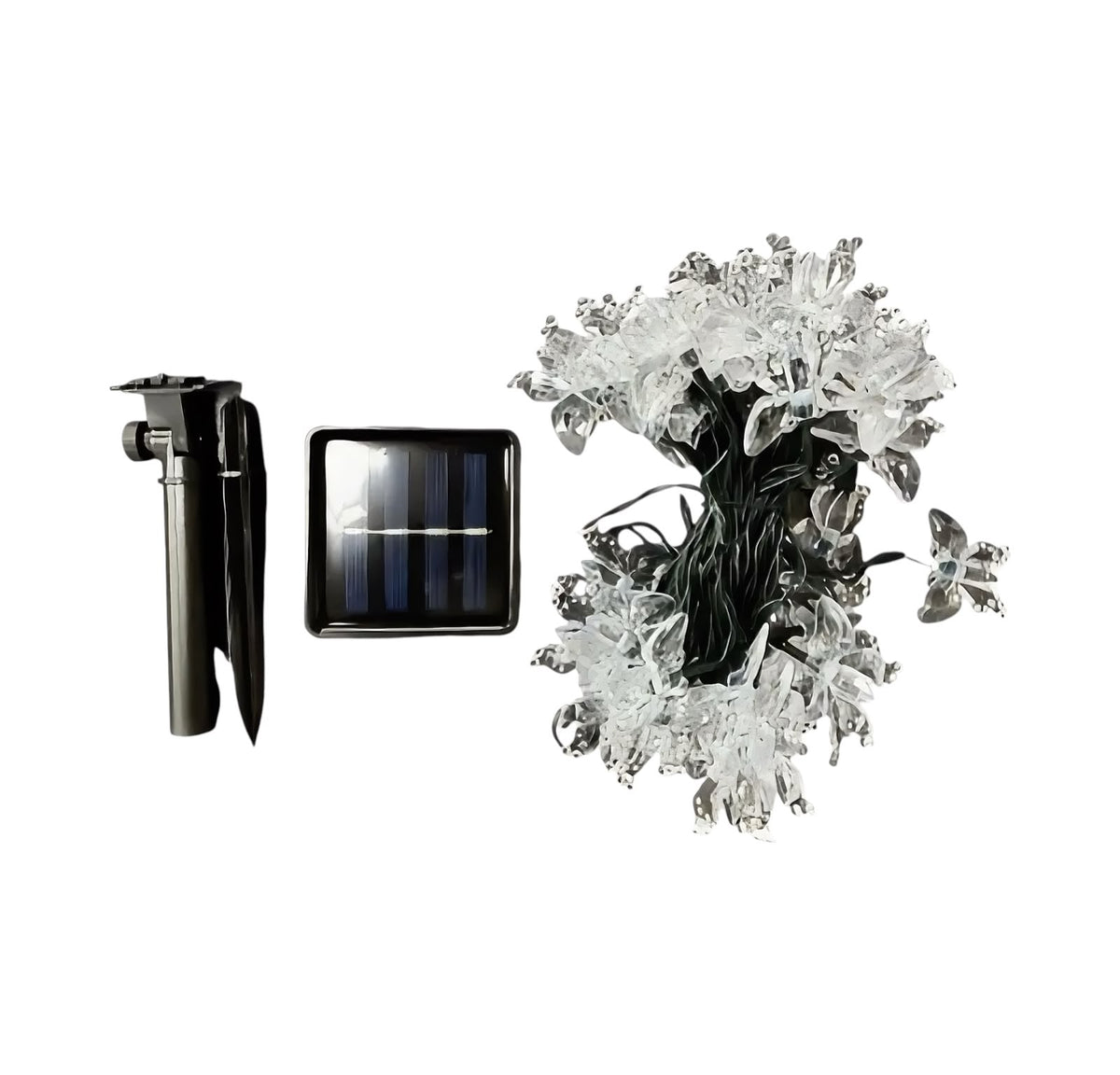 Guirnalda Solar Decorativa 5 Metros 50 LEDs Mariposa FSL – Iluminación Exterior IP65