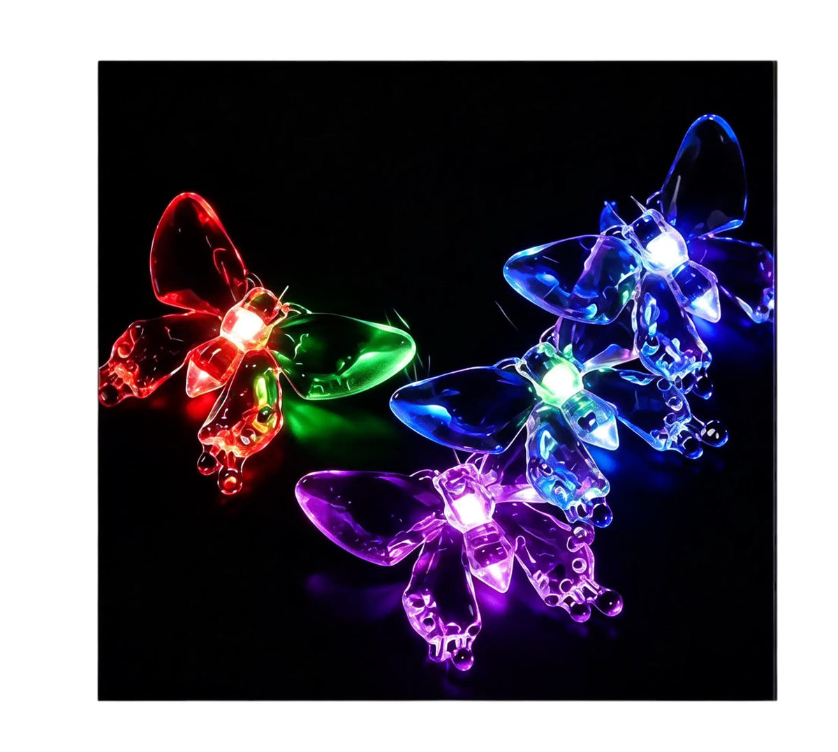 Guirnalda Solar Decorativa 5 Metros 50 LEDs Mariposa FSL – Iluminación Exterior IP65