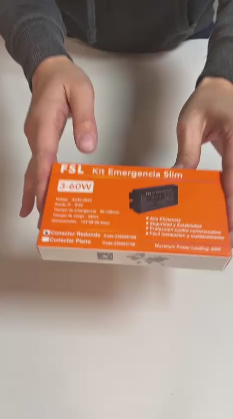 Kit Emergencia Slim FSL 3-60W IP20 Panel LED Conector Redondo